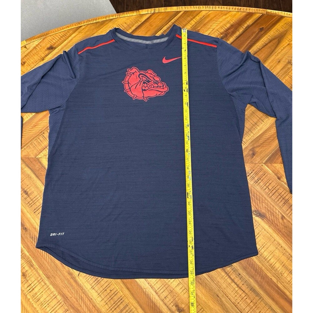 Nike Gonzaga Bulldogs Dri-FIT Long Sleeve Shirt Men’s XL Blue NCAA Athletic - Picture 2 of 8